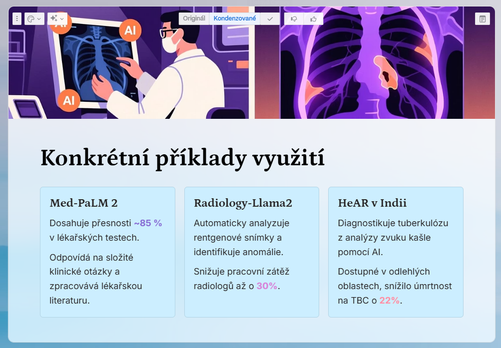 Gamma.app - ukázka vygenerované prezentace pomocí AI