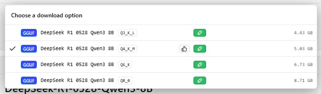 kvantizace deepseek r1 - lokální ai HW